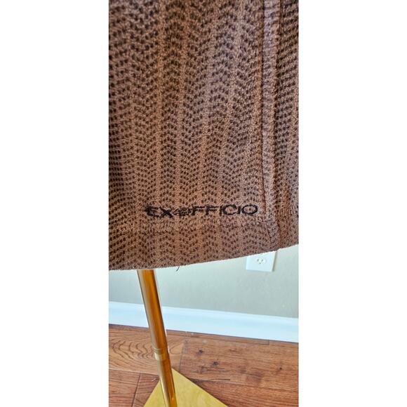 ExOfficio Women's Gray Striped Faux Fur Long Sleeve Snap Front Coat Size Small - Picture 4 of 13